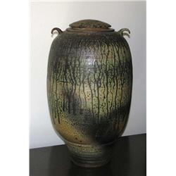Daniel Vito Raku Lidded Vessell