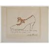 Image 2 : Andy Warhol See a Shoe Transfer Print with Handcoloring