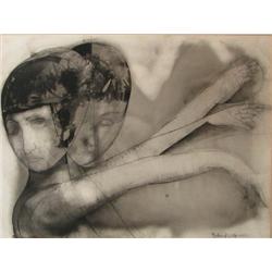 Richard Wilt Watercolor and Graphite drawing