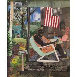 Mark Zets Caroline collage painting