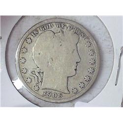 1906-D BARBER HALF DOLLAR