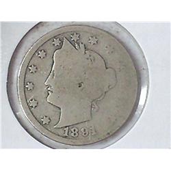1891 LIBERTY "V" NICKEL
