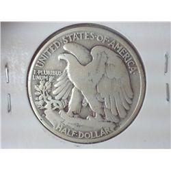 1938-D WALKING LIBERTY HALF DOLLAR (KEY DATE) G+