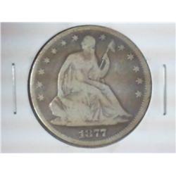 1877 SEATED LIBERTY HALF DOLLAR