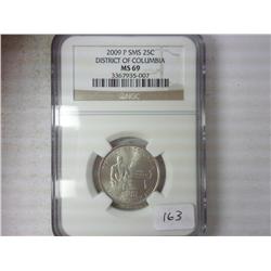 2009-P SMS DISTRICT OF COLUMBIA QUARTER NGC MS69
