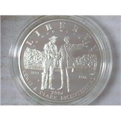 2004 LEWIS & CLARK PROOF SILVER DOLLAR