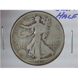 1917-D OBVERSE WALKING LIBERTY HALF DOLLAR