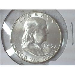 1953-S FRANKLIN HALF DOLLAR (UNC)