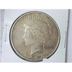 1925 PEACE SILVER DOLLAR