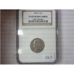 2001-S JEFFERSON NICKEL NGC PF69 ULTRA CAMEO