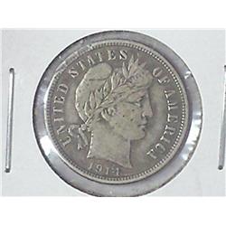 1914-D BARBER DIME (EF)