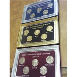 3-2001 STATE QUARTER SETS (AS SHOWN)