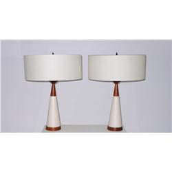 Danish Modern lamps, pair c. 1950