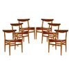 Image 4 : Hans J. Wegner chairs, set of 6, Denmark c. 1950 