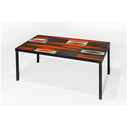 Roger Capron "Navette" coffee table, Vallauris, France,1956 -1961