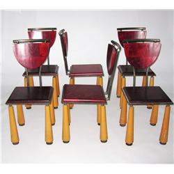 Mid-Century Modern dining chairs, set of 6 c. 1960