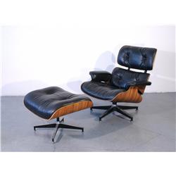 Charles and Ray Eames for Herman Miller recliner with ottoman c. 1950