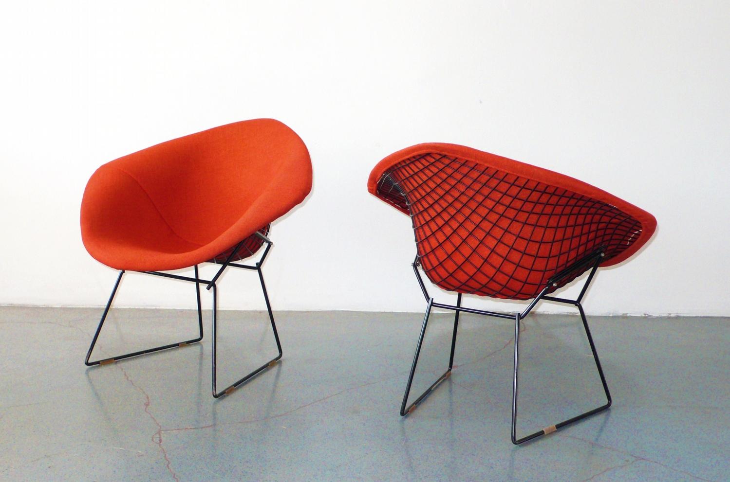 Harry Bertoia For Knoll Diamond Chairs Pair C 1950