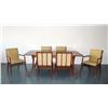 Image 9 : T.H. Robsjohn-Gibbings Sabre leg dining table with 6 chairs, c. 1950