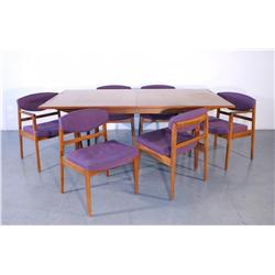 George Nelson for Herman Miller dining table with 6 chairs c. 1950