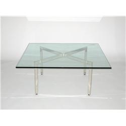 Ludvig Mies Van Der Rohe Barcelona style coffee table c. 1950