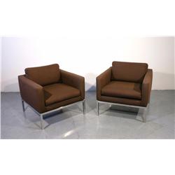 Cumberland lounge chairs, pair 1974 Montgomery Wards Corporate Headquarters Chicago