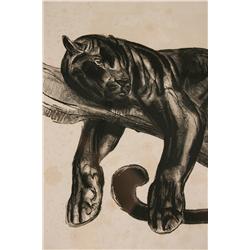 Paul Jouve Black Panther, France circa 1929-1931