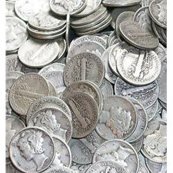 Roll of Mercury Dimes g-xf grades- 50 Coins