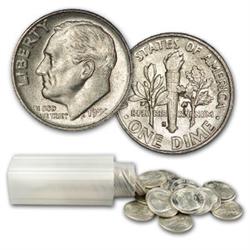 Lot of 50 Assorted Roosevelt 90% Silver Dimes