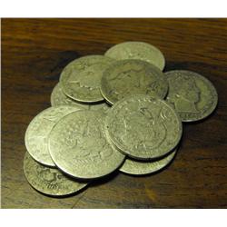 Lot of 10 Barber Quarters