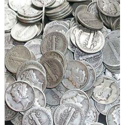 Lot of 60 Mercury Dimes
