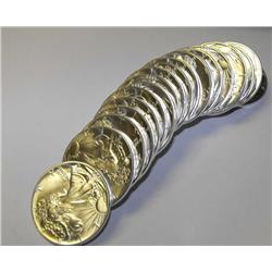 Roll of 20 Silver Eagles- Uncirucalted-