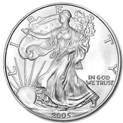 1 oz. Silver Eagle Bullion Round $ 1