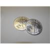 Image 1 : Lot of 2 Silver Eagle Bullion Coins $ 1