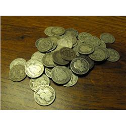 Lot of 50 Barber Dimes