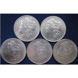 MORGAN SILVER DOLLAR TRIBUTE- 5 UNC-