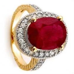 8.0 ctw Ruby & Diamond Ring 14K