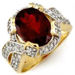 4.50ct Rubellite & Diamond Ring 14K