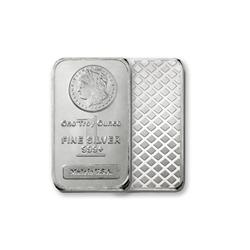 Silver Bar w/ Morgan Design Pure .999+