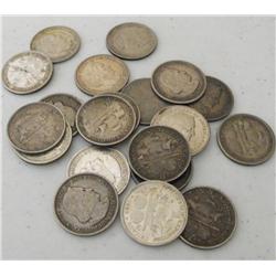 Lot of 20 Columbia Expo Half Dollars 90%