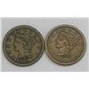 Image 1 : 1853 & 1854 Large Cent Pair