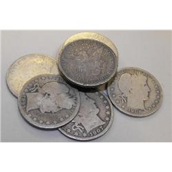Lot of (10) Barber Half Dollars