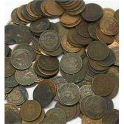 Lot of 50 Indian Head Pennies-mixed
