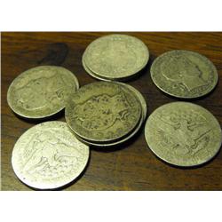 Lot of 10 Barber Quarters