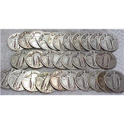 Lot of 40 Standing Liberty Quarters-