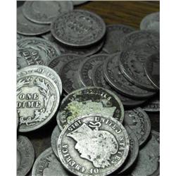 Lot of 20 Barber Dimes