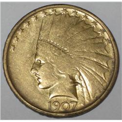 Random Date $ 10 Gold Indian Raw Coin