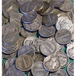 LOT OF 400 MERCURY DIMES