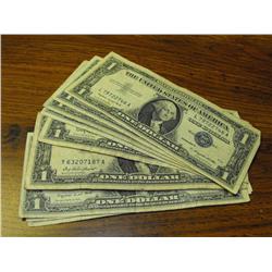 LOT OF 10 SILVER CERTIFICATES