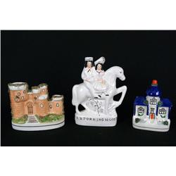 Faiance & Staffordshire ceramic figures - 3